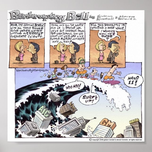 Poster - Surfe em falência (Frente)