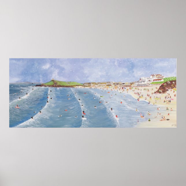 Póster Surfe em Porthmeor (Frente)
