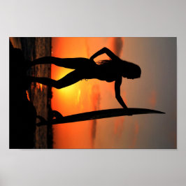 Póster Surfer Girl