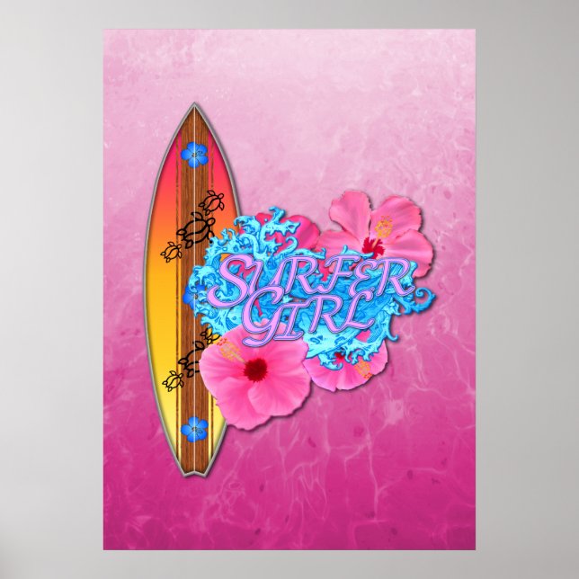 Poster Surfer Girl (Frente)