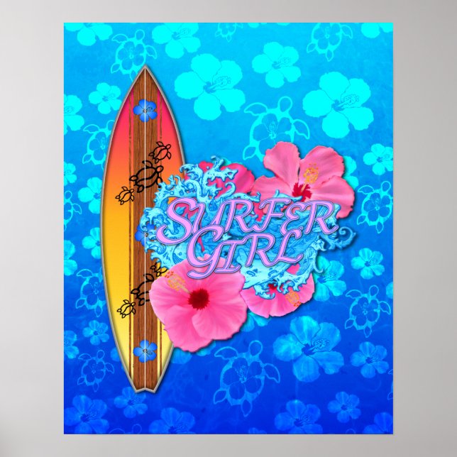 Poster Surfer Girl (Frente)