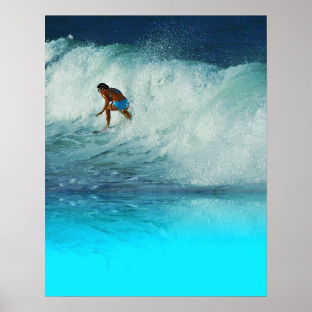 Poster Surfer Girl 2 Rainbow Bay Austrália (Frente)