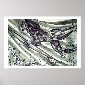 Poster Surfer sem pele