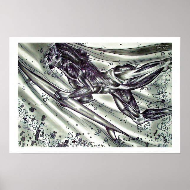 Poster Surfer sem pele (Frente)