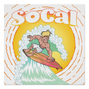 Póster Surfer SoCal
