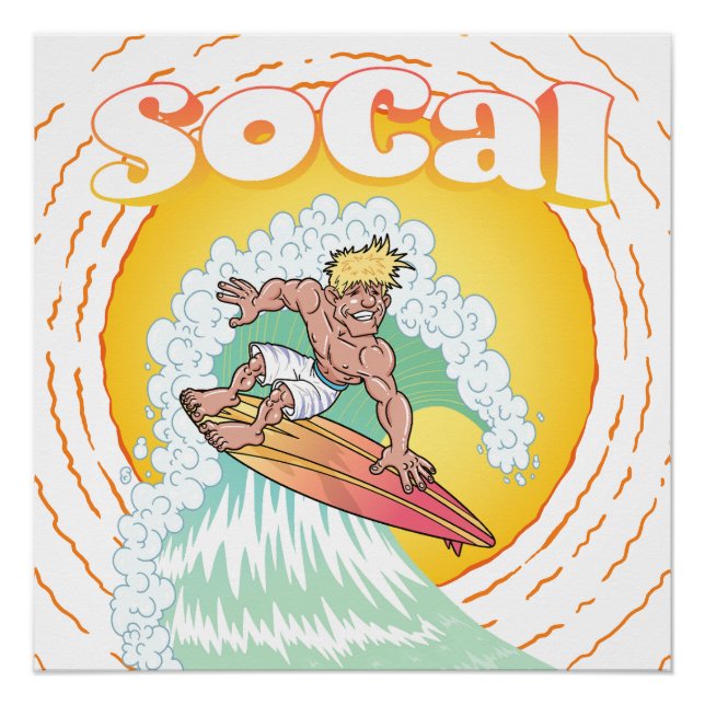 Póster Surfer SoCal (Frente)