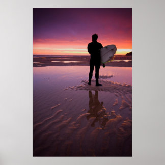 Póster Surfer Sunrise