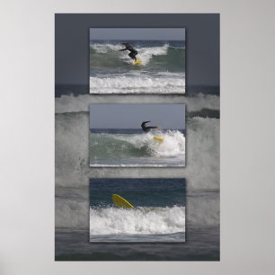 Póster Surfer Triptych
