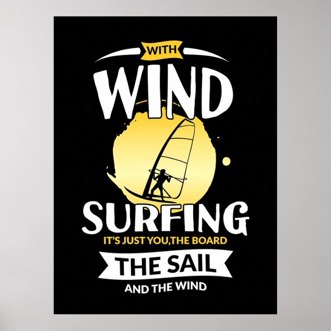 Poster Surfiar A Vela E O Vento (Frente)