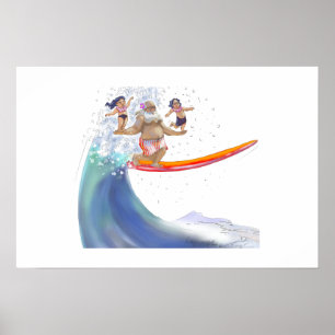 Póster sUrFiN com o papai noel