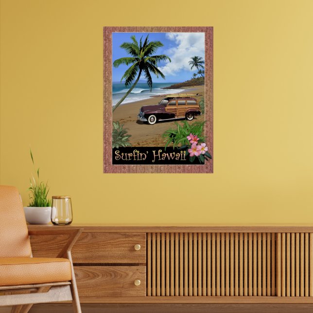 Póster Surfin' Hawaii (Sala de Estar 2)
