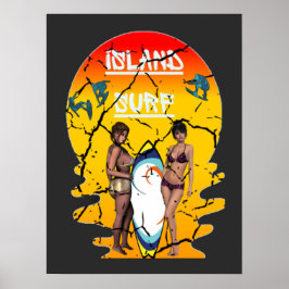 Poster Surfing Beach Gear