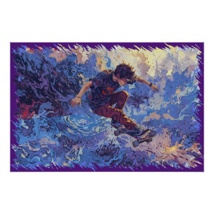 Póster Surfismo de Skate - Skatista