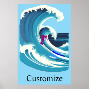 Poster Surfista de Grandes Ondas Thunder_Cove