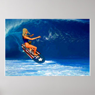 Poster Surfista Patriótica 2