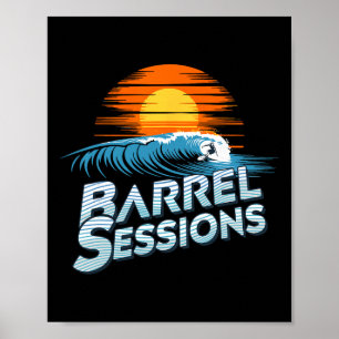 Poster Surfista Rrel Onda Tubulação Costa Oeste Socal Nor