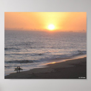 Poster Surfistas do Pôr do Sol