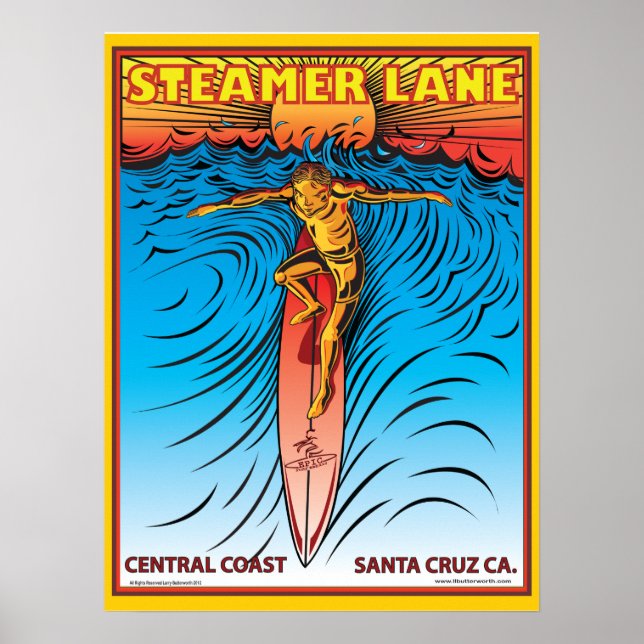 POSTER SURFS STEAMERLANE CRUZ (Frente)