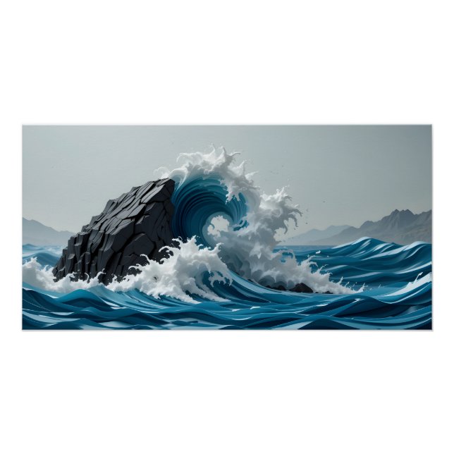 Póster Surge de Tempestade em Papel (Frente)