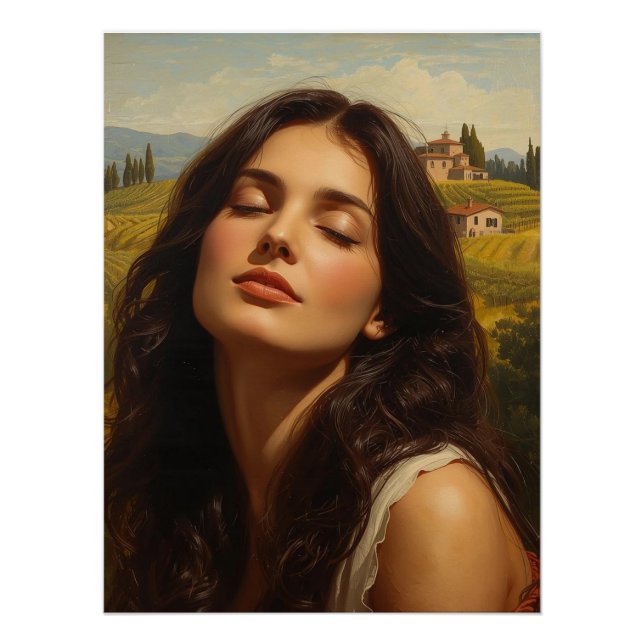 Póster Surgimento solar na Toscana (Frente)