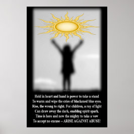 Póster Surgir contra o abuso