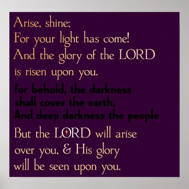 Póster Surgir e brilhar (Frente)