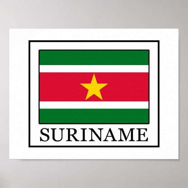 Póster Suriname (Frente)