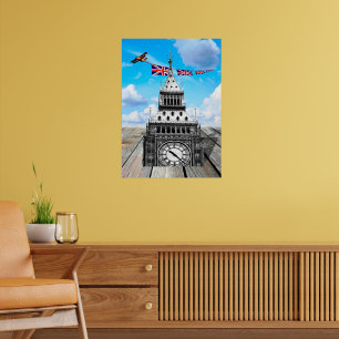 Poster Surreal Big Ben, Londres & Arte Britânica