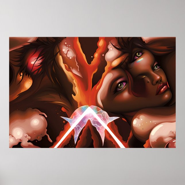 Poster Surreal de Sonhadores Quebrados (Frente)