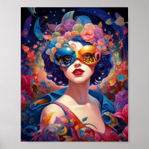 Poster Surreal Lady Fantasy Art