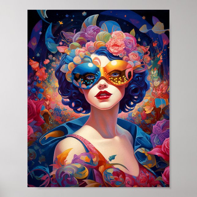 Poster Surreal Lady Fantasy Art (Frente)