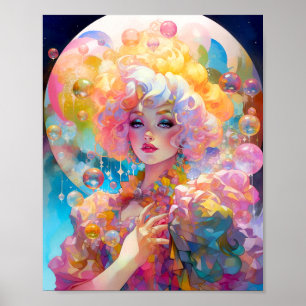 Poster Surreal Lady Fantasy Art