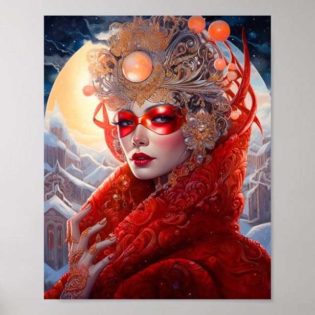 Poster Surreal Lady Fantasy Art (Frente)