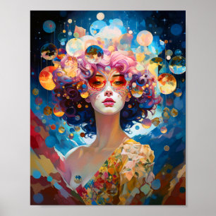 Poster Surreal Lady Fantasy Art