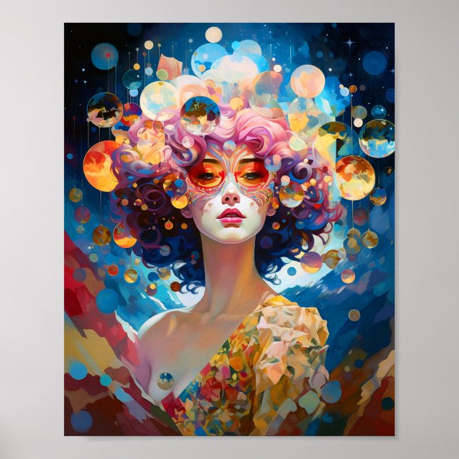 Poster Surreal Lady Fantasy Art (Frente)