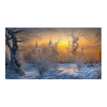 Surreal Moderna Abstrato de inverno maravilha de n