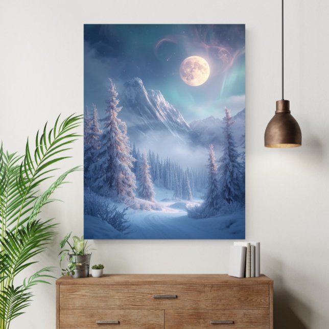 Poster Surreal Mystical Enchanted Winter Dreamscape (Criador carregado)