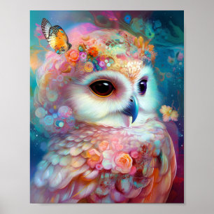 Poster Surreal Owl Fantasy Art