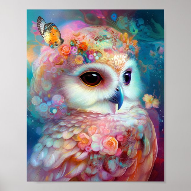 Poster Surreal Owl Fantasy Art (Frente)