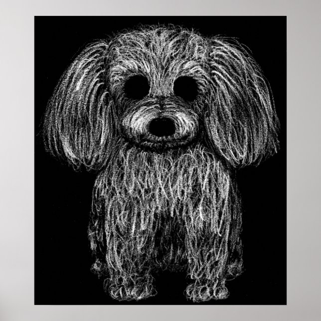 Póster Surreal Poodle (Frente)