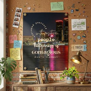 Poster Surround-se com motivação de positividade