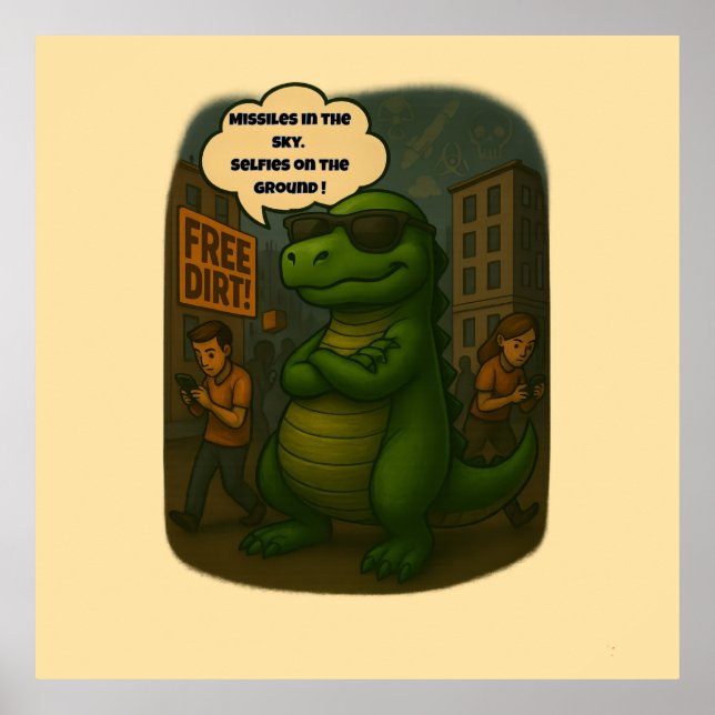 Poster Surviving 2025: Dino Style (Frente)