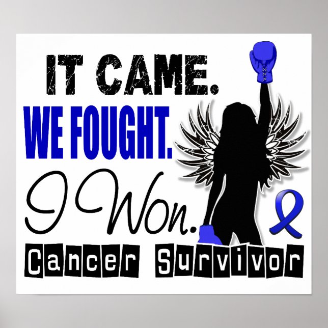 Póster Survivor 22 Cancer Colon (Frente)