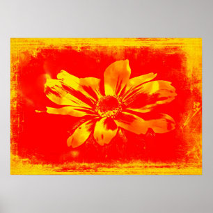 Poster Susan Wildflower de olhos negros - Arte digital