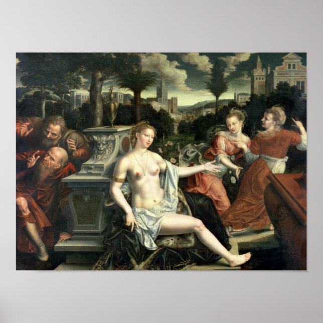 Poster Susanna e os Anciãos, 1567 (Frente)