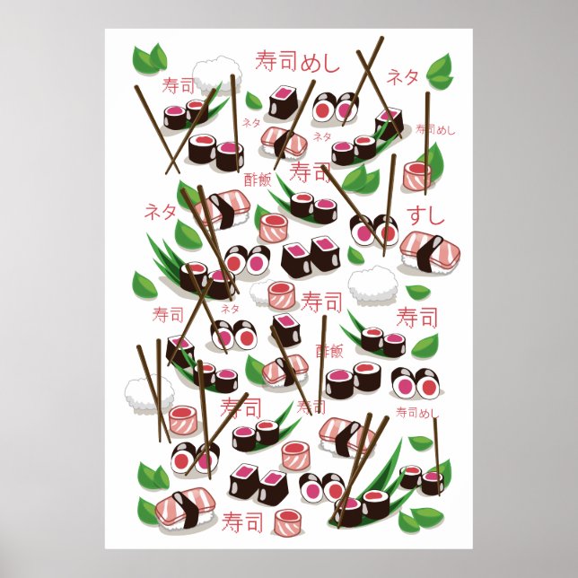 Poster Sushi (Frente)
