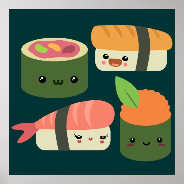 Póster Sushi Amigos (Frente)