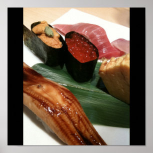 Poster Sushi em Japão, culinária japonesa
