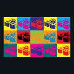Póster Sushi Pop Art<br><div class="desc">Sushi Pop Art. Se Sushi é seu passatempo, ocupação, ou obsessão, mostre-o com excelente Sushi t-shi t-shirts, canecas, adesivos e muito mais. Eles também são presentes de excelente para outros fãs Sushi!</div>