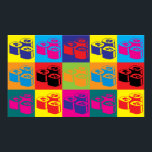 Póster Sushi Pop Art<br><div class="desc">Sushi Pop Art. Se Sushi é seu passatempo,  ocupação,  ou obsessão,  mostre-o com excelente Sushi t-shi t-shirts,  canecas,  adesivos e muito mais. Eles também são presentes de excelente para outros fãs Sushi!</div>